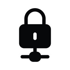 Well designed icon of network protection, ready to use icon