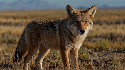 Simplicity and Elegance Minimalistic Coyote