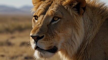 portrait of a lion