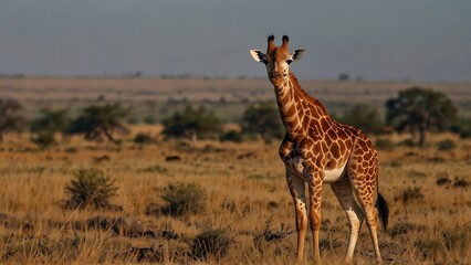 Obraz premium Witnessing Nature's Tallest Mammal