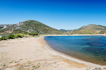 The beach Achili of Skyros, Greece