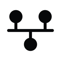 Grab this creative icon of flowchart in modern style