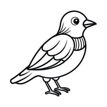 recommend clip art: vector silhouette bird on white background