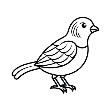 recommend clip art: vector silhouette bird on white background