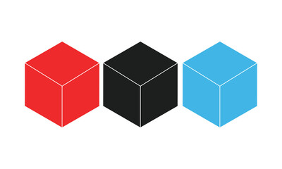 Dice isolated. Black and white dice.