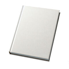Blank book cover isolated on transparent background