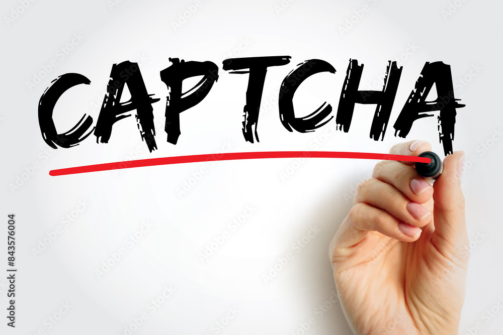 Poster captcha - completely automated public turing test to tell computers and humans apart acronym text is