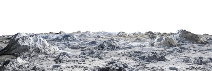 Moon surface landscape with craters and rocky terrain for lunar and space exploration themes