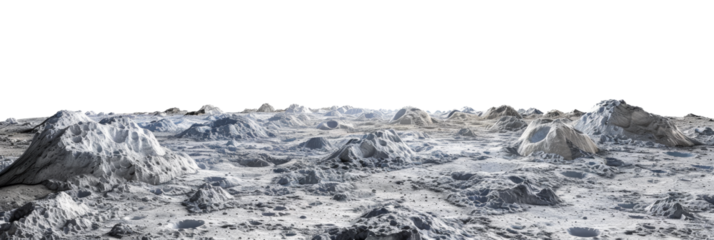 Moon surface landscape with craters and rocky terrain for lunar and space exploration themes