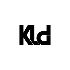 kld lettering initial monogram logo design