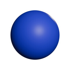 blue sphere ball 3D PNG