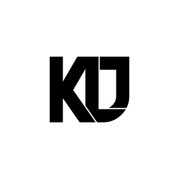 klj initial letter monogram logo design
