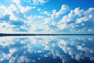 Photo of sky cloud backgrounds reflection.