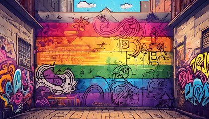 graffiti on the wall