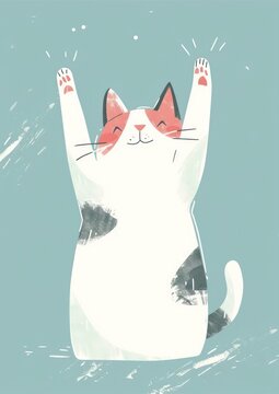 Cat have a light bilb animal drawing mammal.