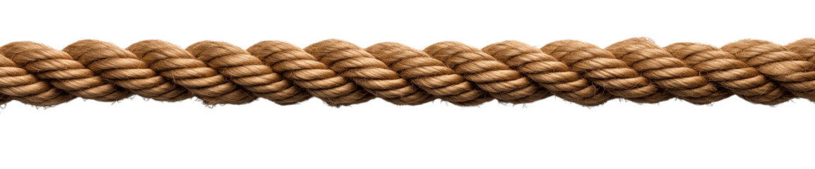 Long rope straight isolate transparent background