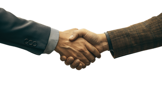 Handshake agreement flat design front view negotiation