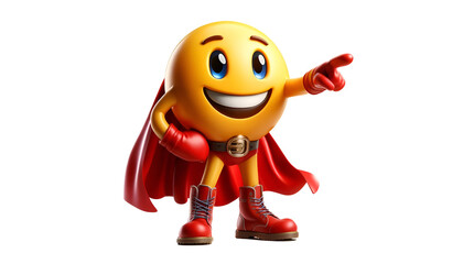 Smiling superhero