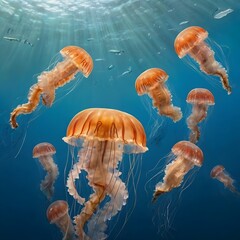 jelly fish in a water