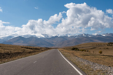 Road to Dzhyly Su. Caucasus mountains. Jilly-Su region. Kabardino-Balkaria Reublic.