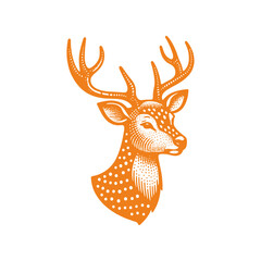 spotted deer vector,  deer silhouette