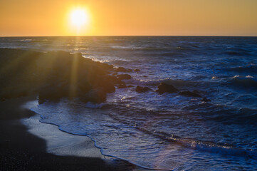 sunset over the Mediterranean Sea on the island of Cyprus, Cyprus 1