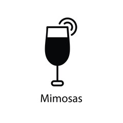 Mimosas vector icon