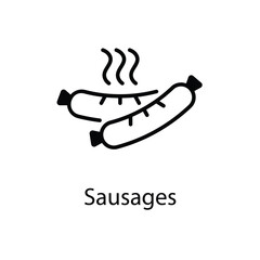 Sausages vector icon