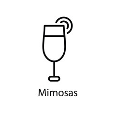 Mimosas vector icon