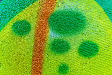 Beautiful colorful street art graffiti background. Abstract painting pattern of urban art on a grunge wall