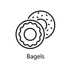 Bagels vector icon