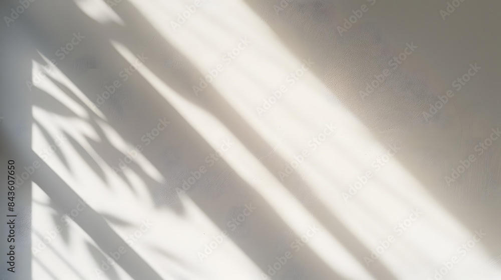 Aufkleber blurred overlay effect for photo and mockups. wall texture with organic drop diagonal shadow and ray