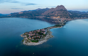 Lake Egirdir of Turkey is situated in the Isparta province. It is also known as the 'seven colored...