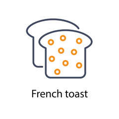 French toast vector icon