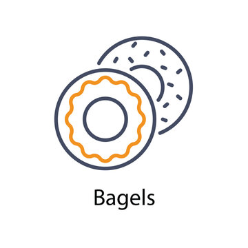 Bagels vector icon