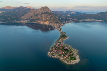 Lake Egirdir of Turkey is situated in the Isparta province. It is also known as the 'seven colored...