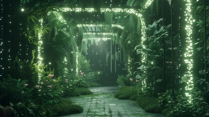 A picture of the individual garden of the future, where an artificial intelligence-based virtual assistant provides recommendations on plant selection, care and pest control. ::3 electrical ::3 --no