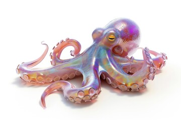 Octopus animal white background invertebrate.