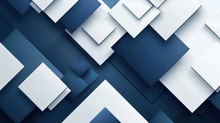 abstract navy blue and white geometric shapes design for elegant business website background digital art