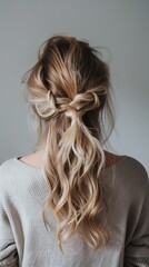 Obraz premium hairstyle back view.