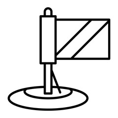 Flag icon. outline icon