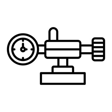 recommend clip art: Gauge icon. outline icon