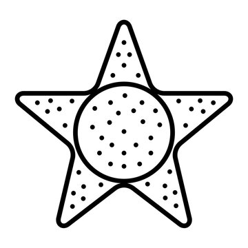recommend clip art: Starfish icon. outline icon