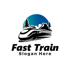 Train Logo Template Design Illustration