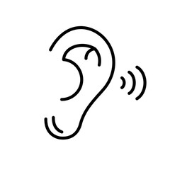 Active Listening Icon, Perfect for Communication and Training Graphics