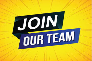 join our team word concept vector illustration with modern futuristic 3d style for landing page template ui web mobile app poster banner flyer background gift card coupon label wallpaper

