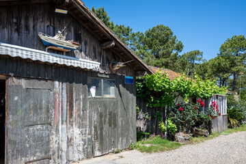 CAP FERRET (Bassin d'Arcachon, France). Cabane ostréicole typique