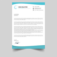 Simple and modern letterhead design template