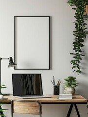 Study Desk Wall Art Mock Up