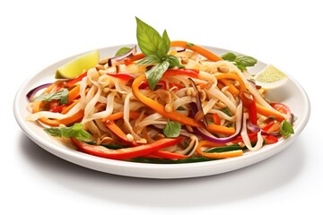 Som Tam spaghetti produce noodle.